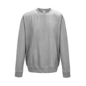 AWDis Just Hoods AWDis Unisex Crew Neck Plain Sweatshirt (280 GSM) / Heather Gra